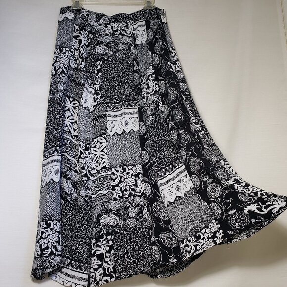 Y2K Vintage Ren Faire FairyGrunge Whimsigoth Lightweight Maxi Skirt -Lg. - Picture 2 of 5